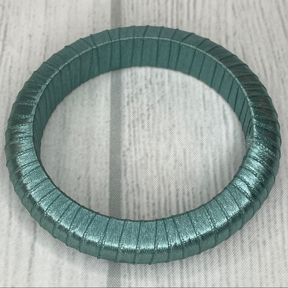 Teal Ribbon Bangle - Picture 2 of 4
